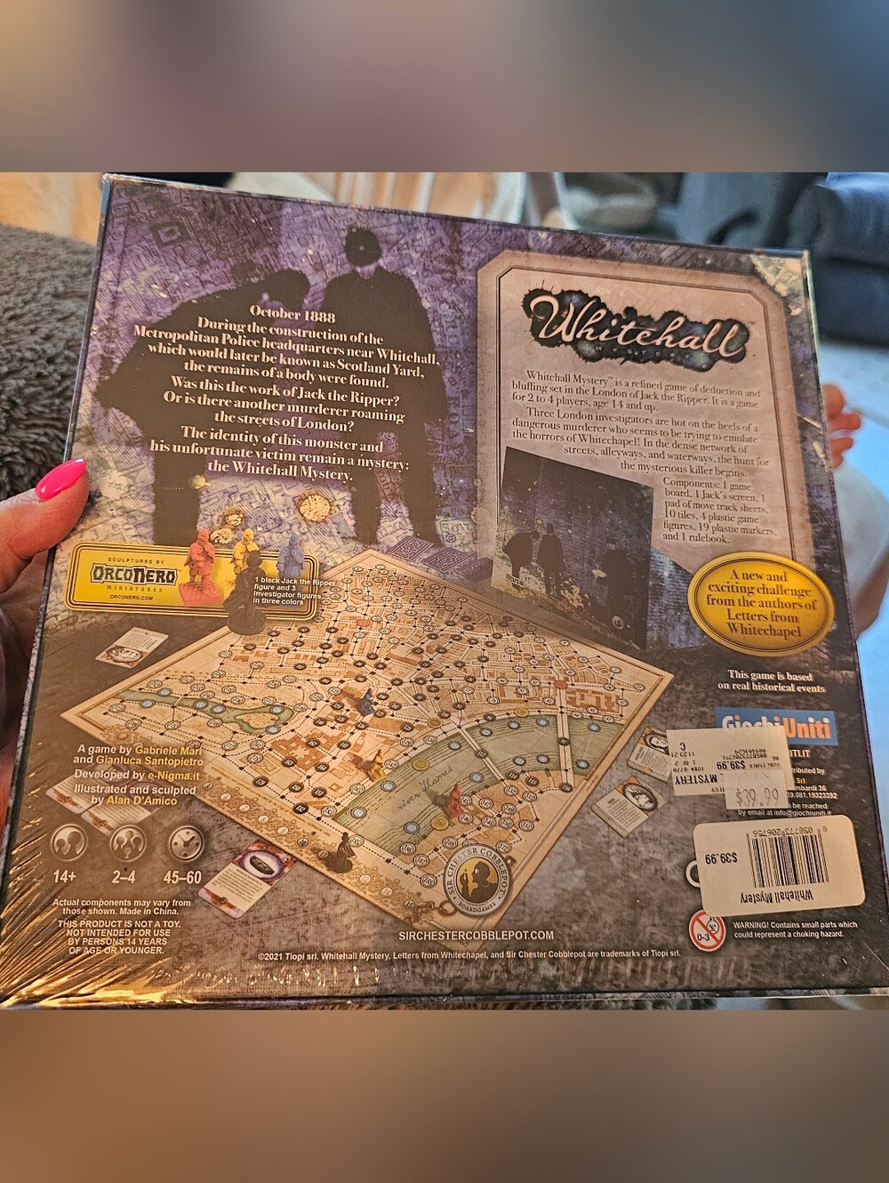Whitehall Mystery Family Board Game - Blue and Black - Picture 2 of 6